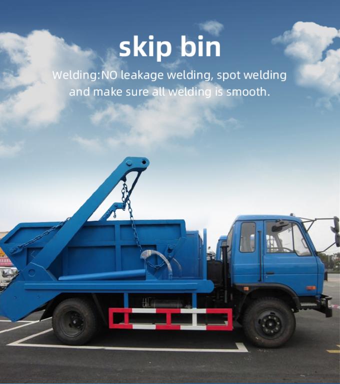 Front End Loading. Skip 6m³ Skip Bin for Waste Management - Durable Construction Trailer Dumpster
